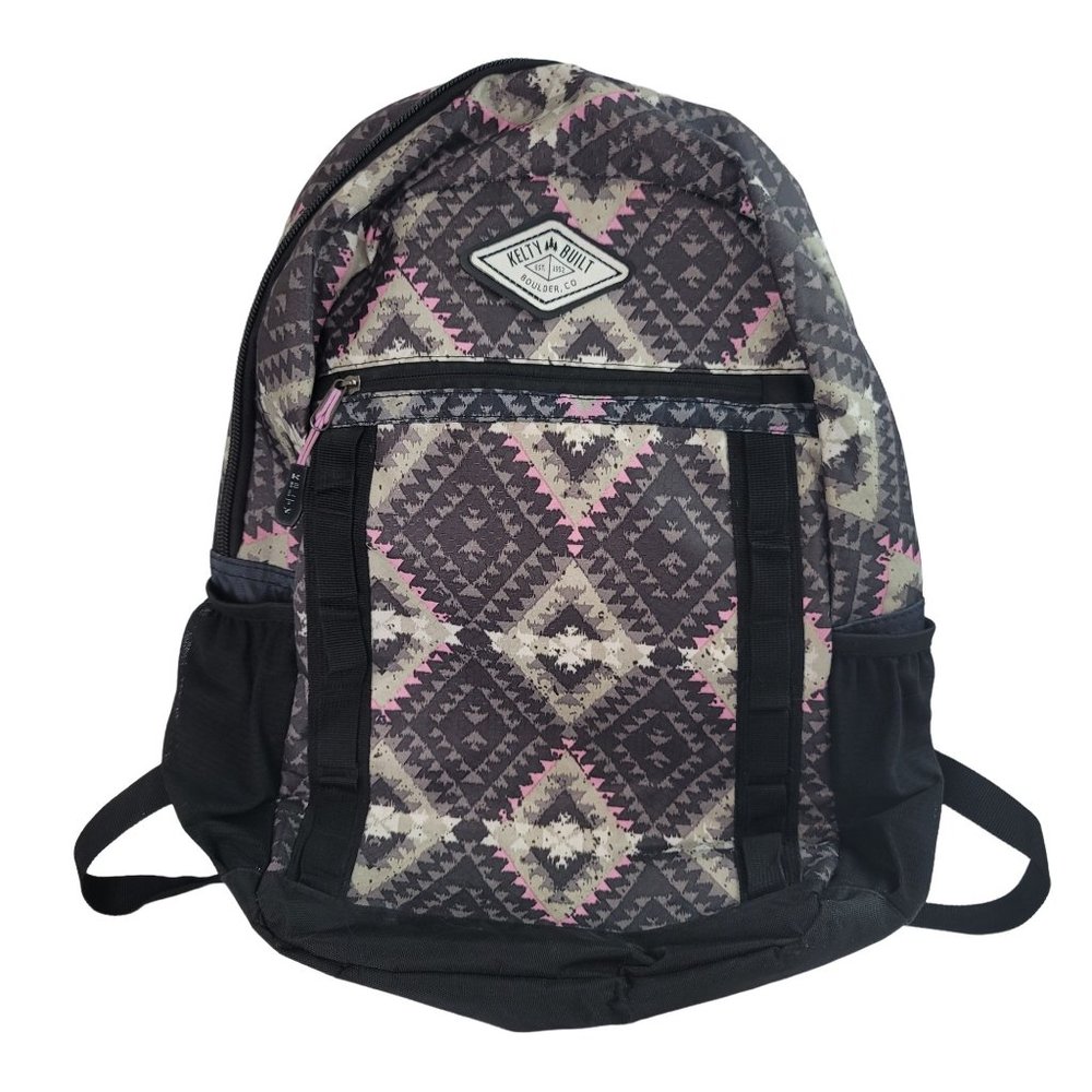 Kelty Built Pink & Gray Aztec Southwestern Style Women's Unisex Backpack